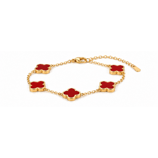 pulsera de trebol rojo 2 pulsera de trebol rojo 2