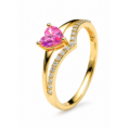 anillo corazon rosado 1