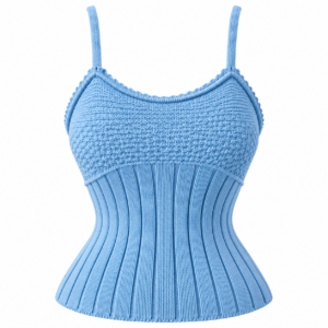 Camisola azul celeste de punto