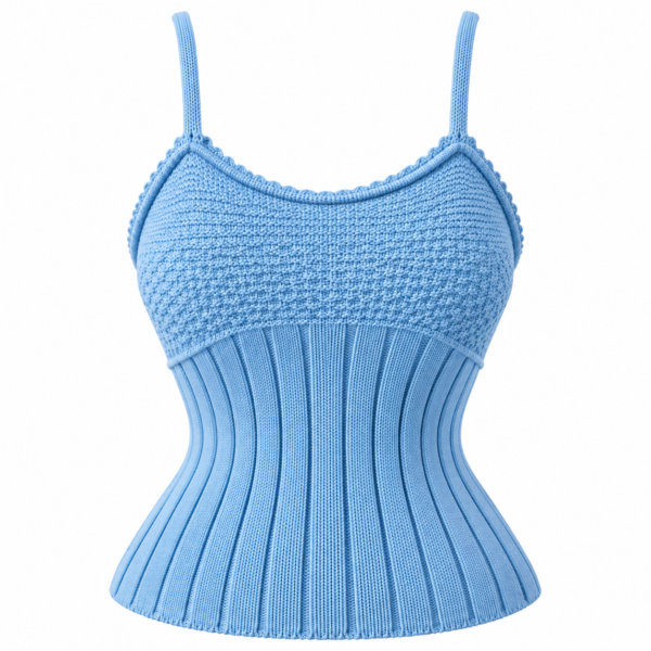 Camisola azul celeste de punto Camisola azul celeste de punto