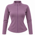 Chaqueta deportiva lila de cuello alto