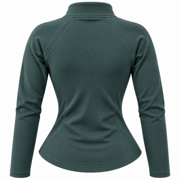 Chaqueta deportiva verde azulado de espalda Chaqueta deportiva verde azulado de espalda