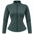 Chaqueta deportiva verde salvia de corte entallado