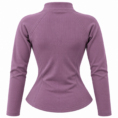 Chaqueta lavanda entallada vista desde atrás