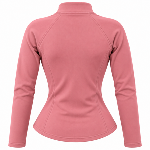 Chaqueta rosa de espalda ajustada Chaqueta rosa de espalda ajustada